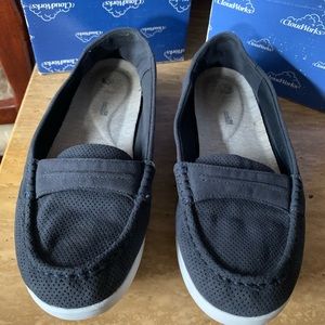 Clarks Soft Cushion Womens Blue Suede size 9